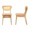 Baxton Studio Nenet Mid-Century Modern Oak Brown Finished Wood and Rattan 2-Piece Dining Chair Set 239-2PC-13412-ZORO - alternate 7